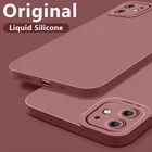 Флокированный чехол для iPhone 13 12 11 Pro XS Max 13 Pro Max XR X 8 7 Plus SE 2020 жидкий силиконовый полный защитный чехол для телефона