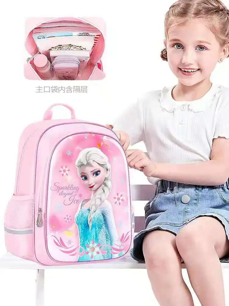 

Disney Frozen School Bags For Girls Kindergarten Primary Student Shoulder Orthopedic Light Backpack Elsa Anna Kids Birthday Gift