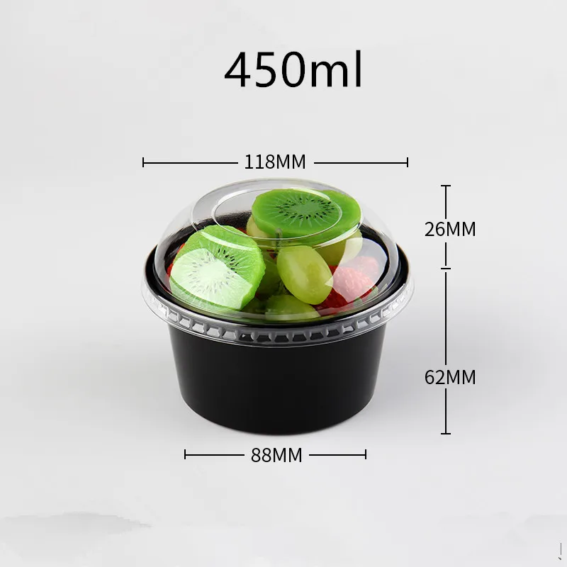 50 шт. высококачественные черные одноразовые пластиковые стаканы 280 мл/450 мл