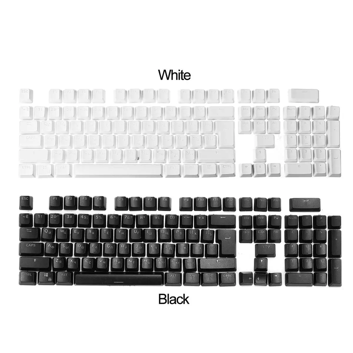 Французские/русские универсальные колпачки для механической клавиатуры 106