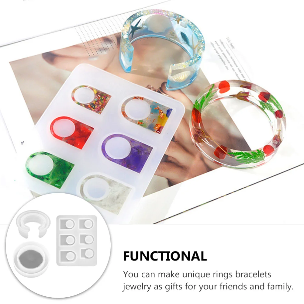 

3pcs Delicate DIY Making Bracelet Ring Silicone Mold Finger Ring Silicone Molds