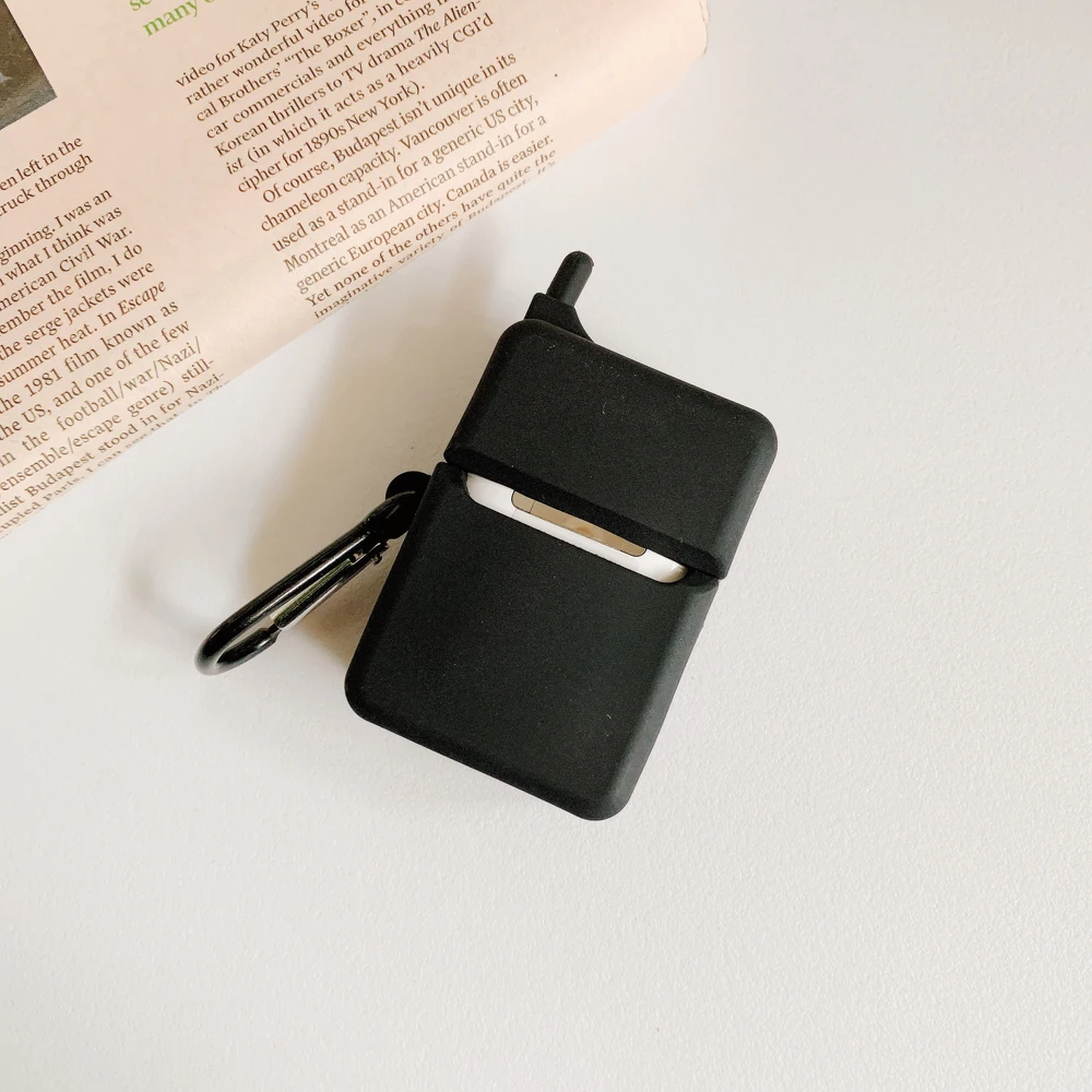 Чехлы для наушников в стиле ретро беспроводных Bluetooth Apple Airpods 1 2 силиконовый