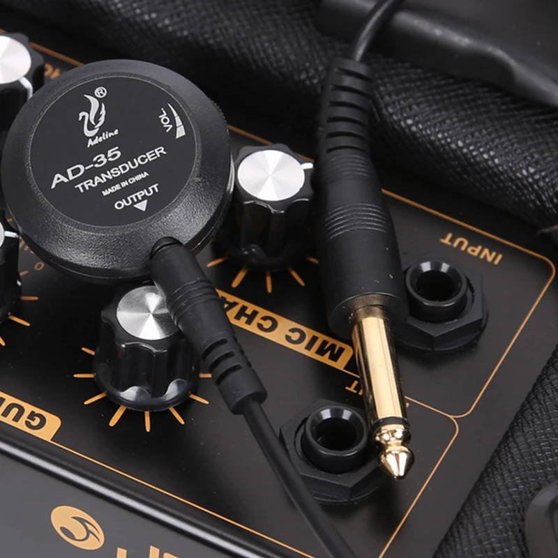 Adeline AD 35 мини звуковой пьезо преобразователь контактный микрофон для