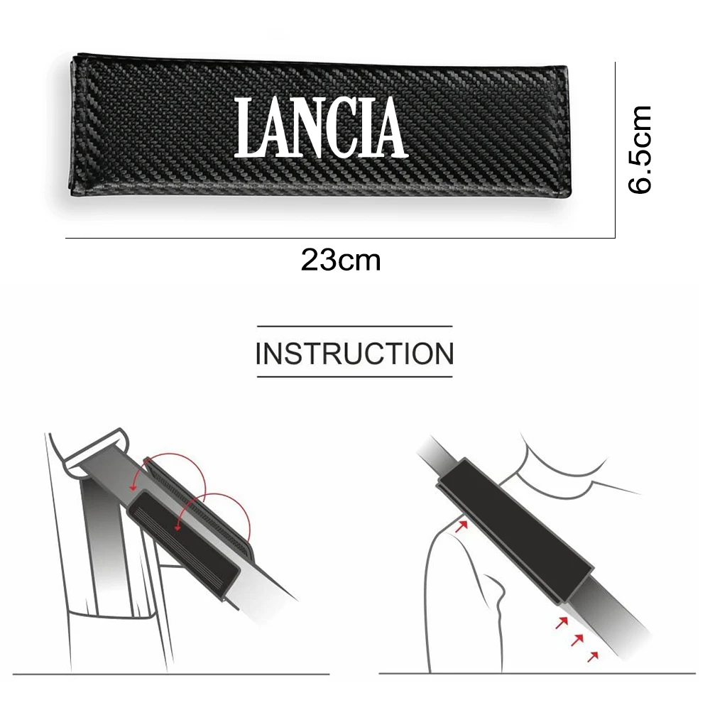 2 шт. накладки на плечи автомобильного ремня безопасности для Lancia Delta STRATOS Y Phedra Thema