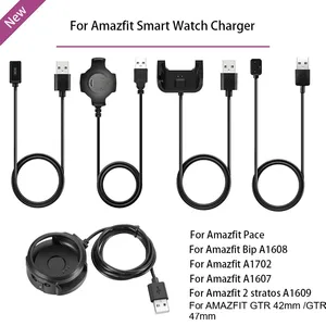 Зарядное устройство USB док-станция для AMAZFIT PaceBip A1608A1607A1702A1712A1807A1913stratos 2GTR 42 мм 47 мм зарядное устройство для часов