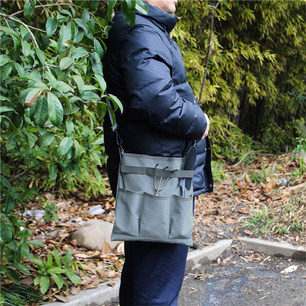 

Yard Crossbody Garden Tools Bag Organizer Patio Multifunction Portable Large Capacity Canvas For Women Men Lawn Home