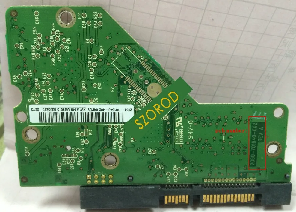 HDD 2060-701640-002 PCB Logic Circuit Board for WD3200AAJS WD3200AAKS 5000AAKS WD5000AAJS WD10EARS WD500AADS WD1001FAES | Автомобили и