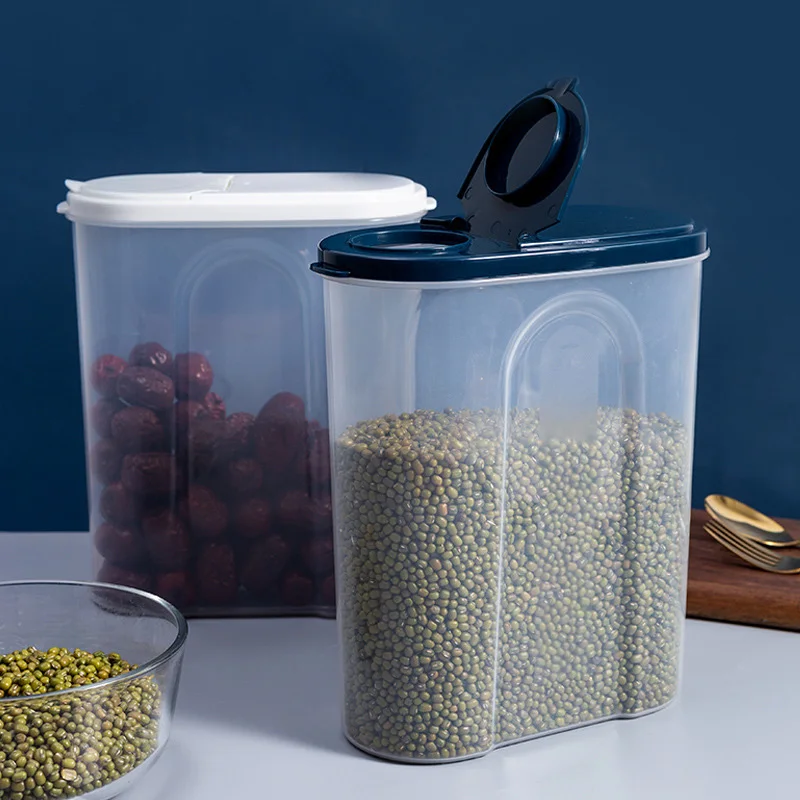 

Sealed Food Storage Box Rice Bucket Kitchen Dry Goods Storage Bottles Jars Household Cereal Organizer With Lid Kitchen Supplies