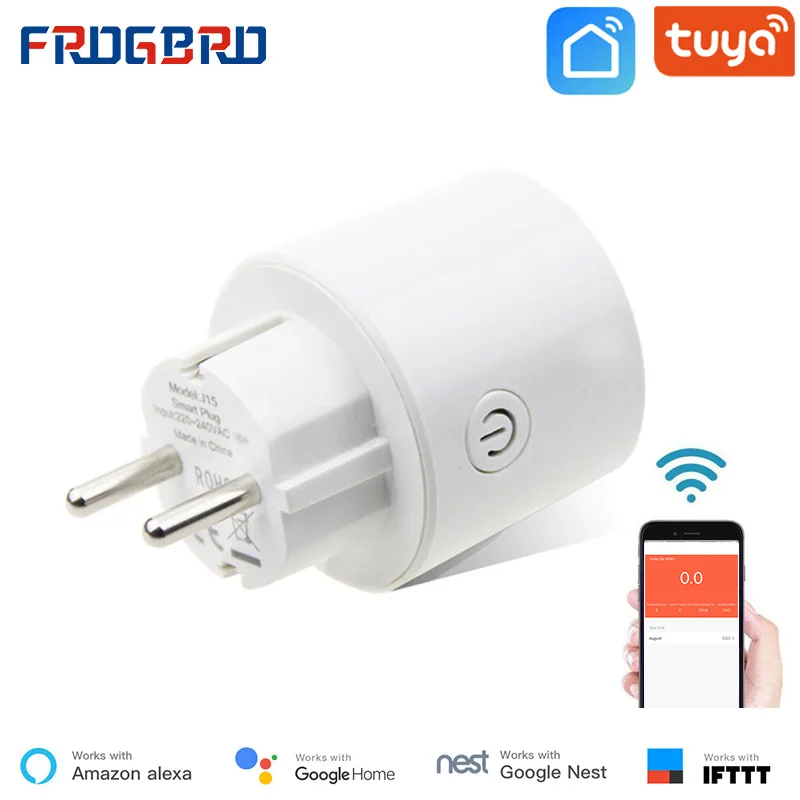 FROGBRO Smart Plug 10A домашней автоматизации Wifi розетка 110 240V Функция времени