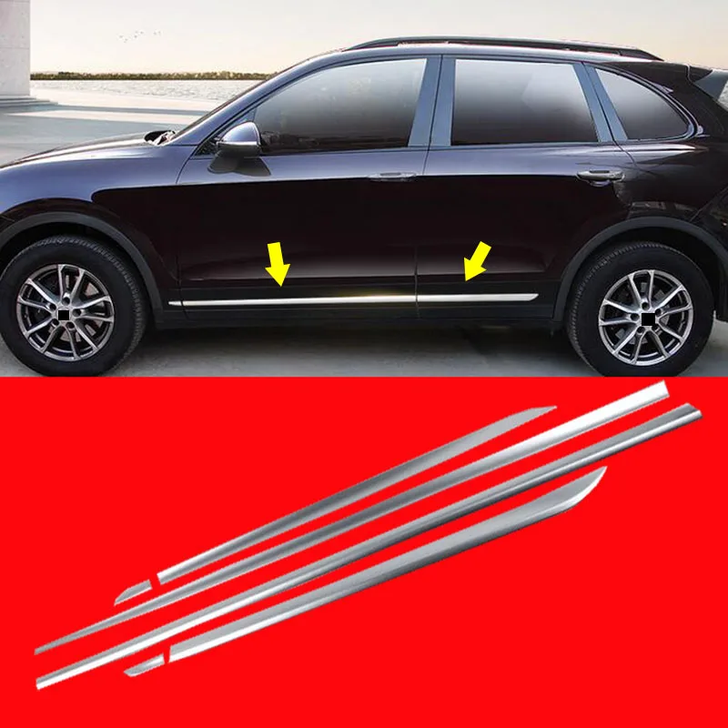 G 2011-2017 Для Porsche Cayenne ABS хром внешний комплект обшивки корпуса - Цвет: G 2011-2017