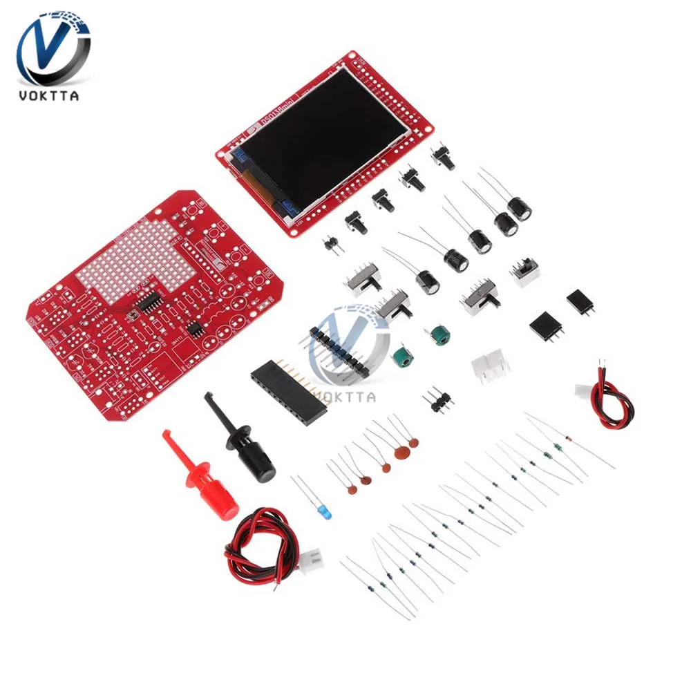 DSO138 цифровой осциллограф DIY Kit 13805K 200KHz DC 3 5 V 6 2 4 &quotдюймовый ЖК портативный для