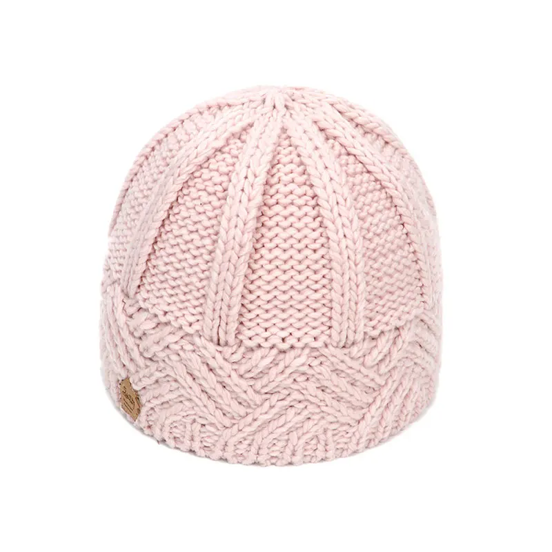 

Knitted Wool Cap New Winter Hat For Women Female Beanie To Keep Warm Cotton Bonnet Hat Skullcap Casual Hedging Caps High Quality