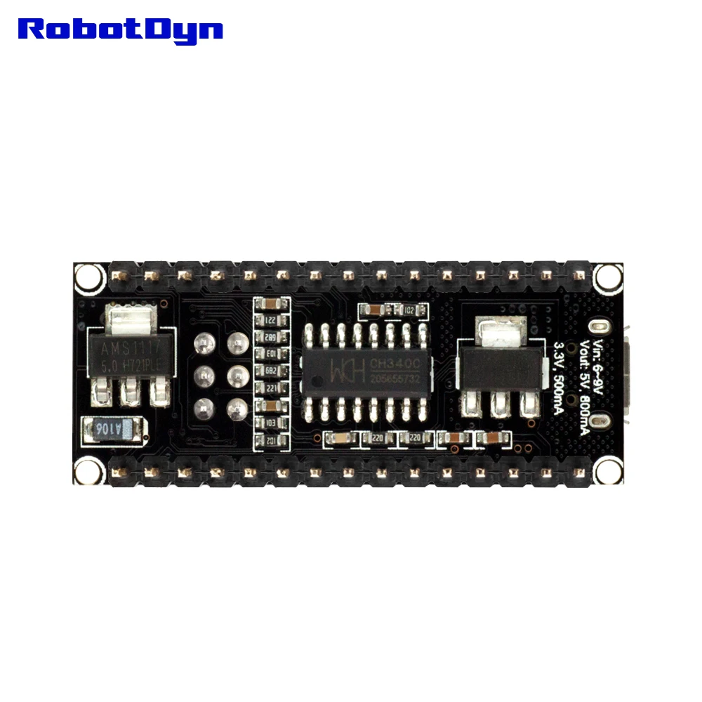 RobotDyn NANO V3 ATmega328, CH340, Micro USB, обновленная версия совместима с Arduino для DIY электронных