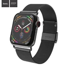 Ремешок для часов, из нержавеющей стали для Apple Watch Series 5 4 3 2 1, 44 мм 40 мм 38 мм 42 мм