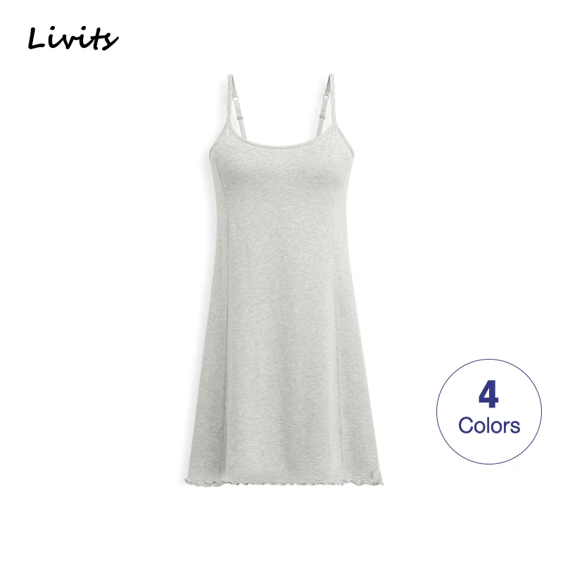 Женские платья со встроенным бюстгальтером мягкие оборки растягивающийся модал