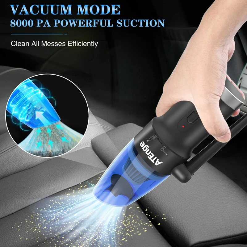 electric air blower mini car vacuum cleanercordless air duster for keyboard computer cleaning scraps for laptoppianosofa gap free global shipping