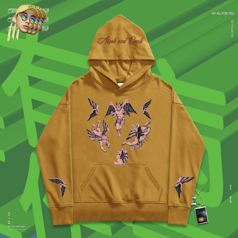 Одежда с длинными рукавами креативные толстовки Bboy Rap капюшоном для пары