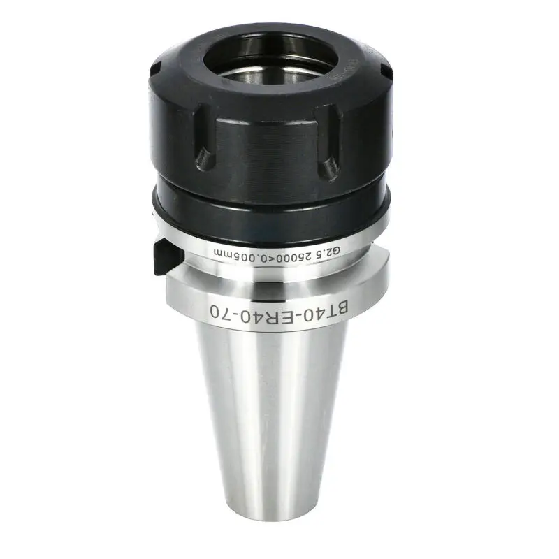 

M16 BT40 ER40 70L Collet Chuck Holder CNC Milling Cutter Tool Holder TIR0.005mm Hardened And Precise Ground