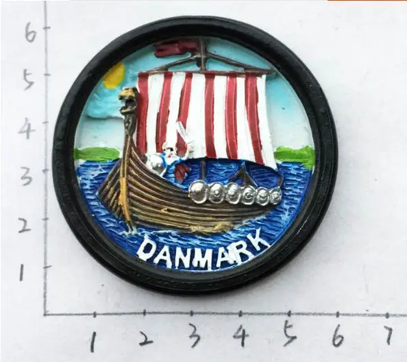 

New Arrival 3D Fridge Magnet Denmark Tourism Souvenirs Refrigerator Magnetic Stickers Home Decortion