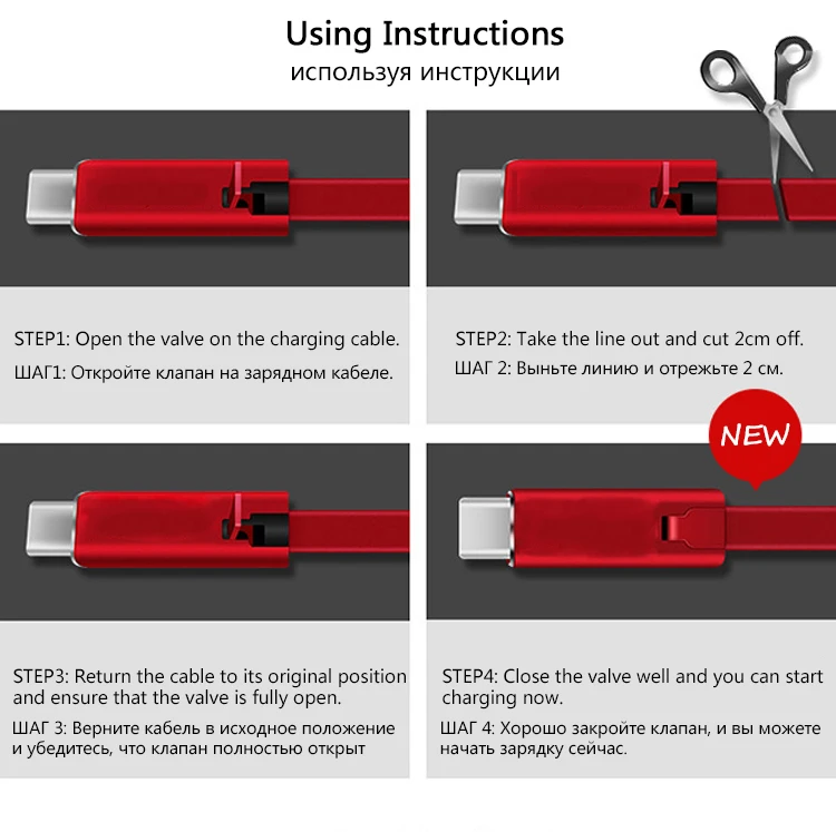 Кабель USB BAECOAR Type-C/Micro/Lightning для телефонов iPhone/Android 2A 1.5 м многоразовый | Электроника