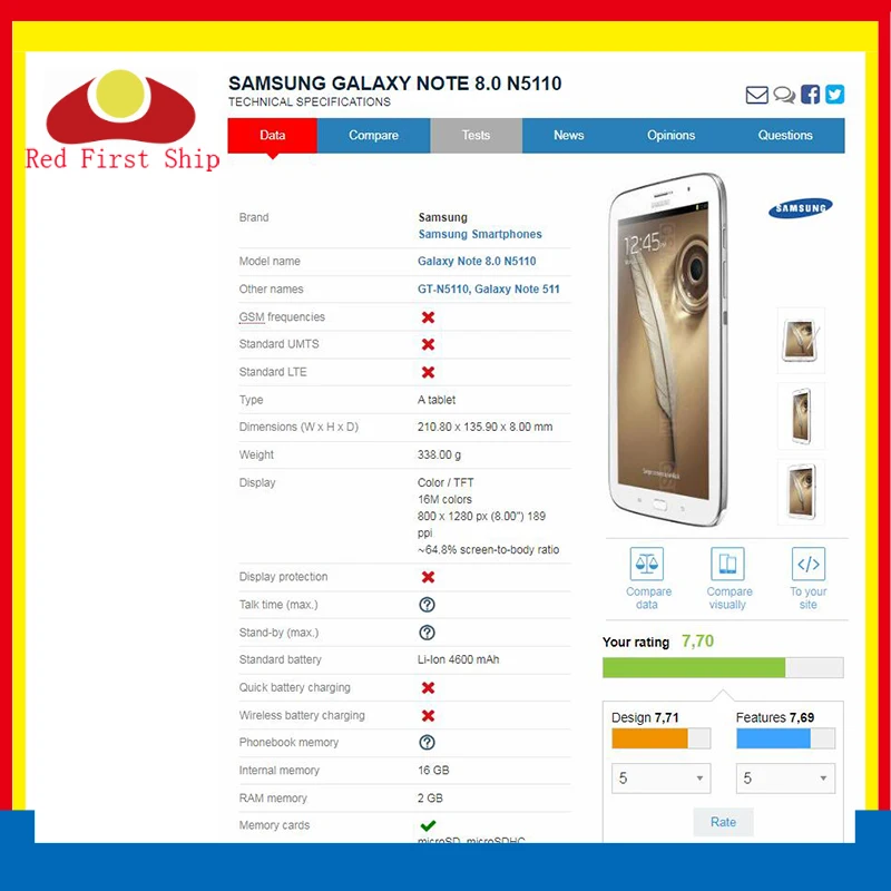 

10Pcs/lot For Samsung Galaxy Note 8.0 N5100 N5110 Touch Screen Digitizer Panel Glass Lens SM-N5100 LCD Front Sensor Replacement