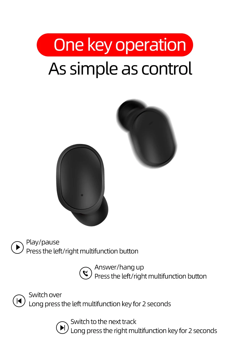 A6S наушники-вкладыши TWS Bluetooth наушники VS Redmi Airdots Беспроводной наушники стерео мини гарнитура наушники для Xiaomi iPhone huawei samsung