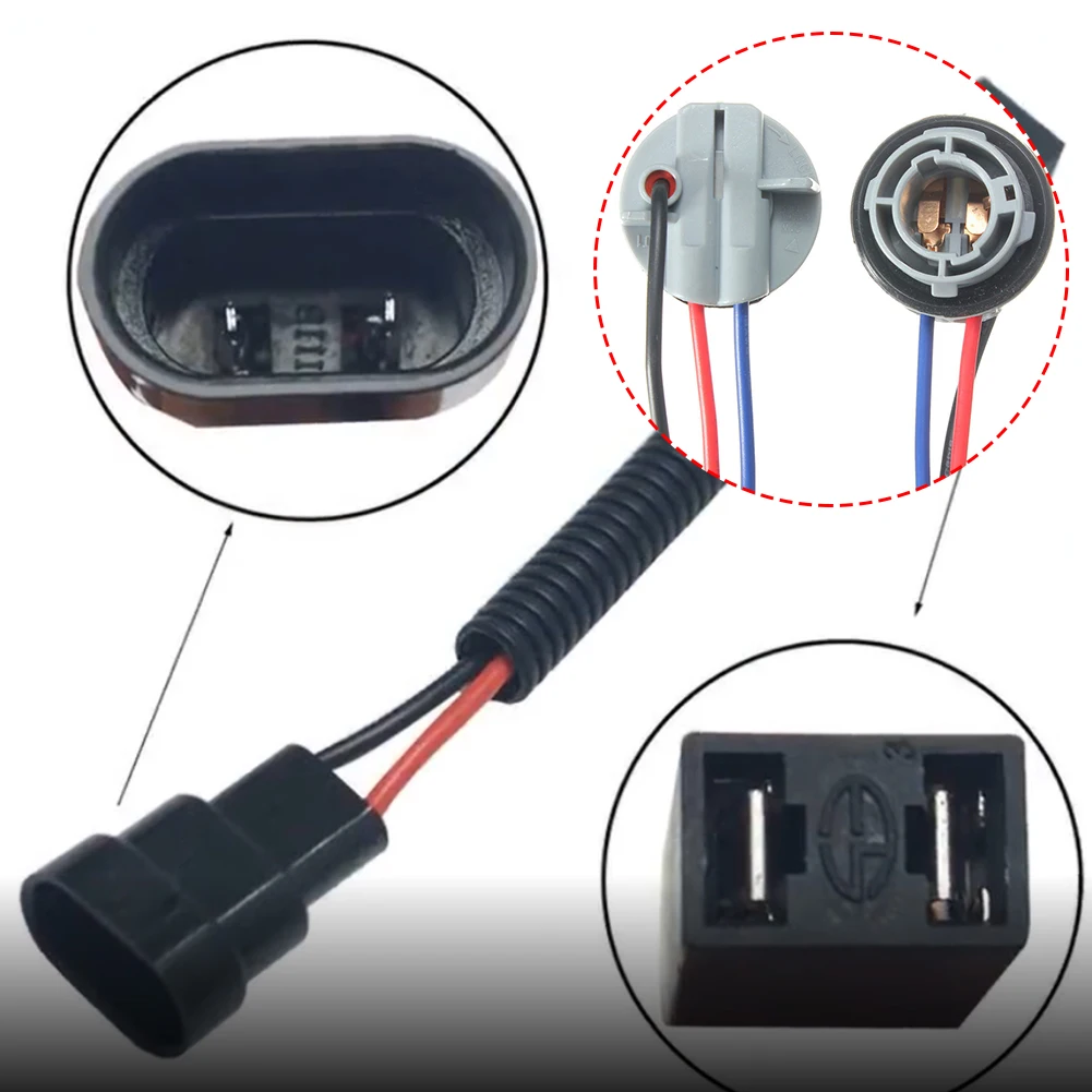 

2pcs Base Wire Harness Plastic Universal Adapter Durable Replacement Turn Signal Bulb Socket Car Accessories Lamp Holder