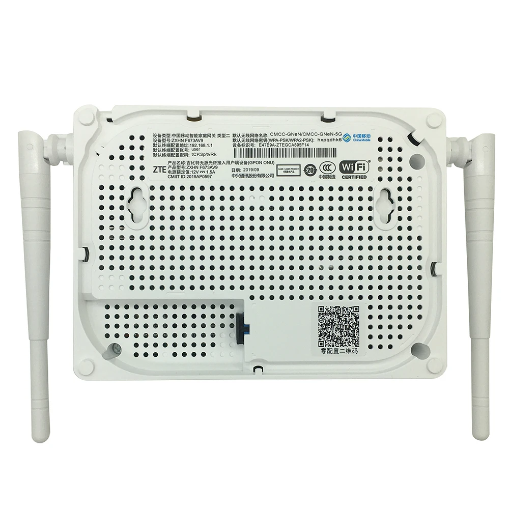 Бесплатная доставка двухдиапазонный ZTE GPON ONU ZXHN F673AV9 4GE LAN 5G AC WIFI ONT PPPOE модем FTTH