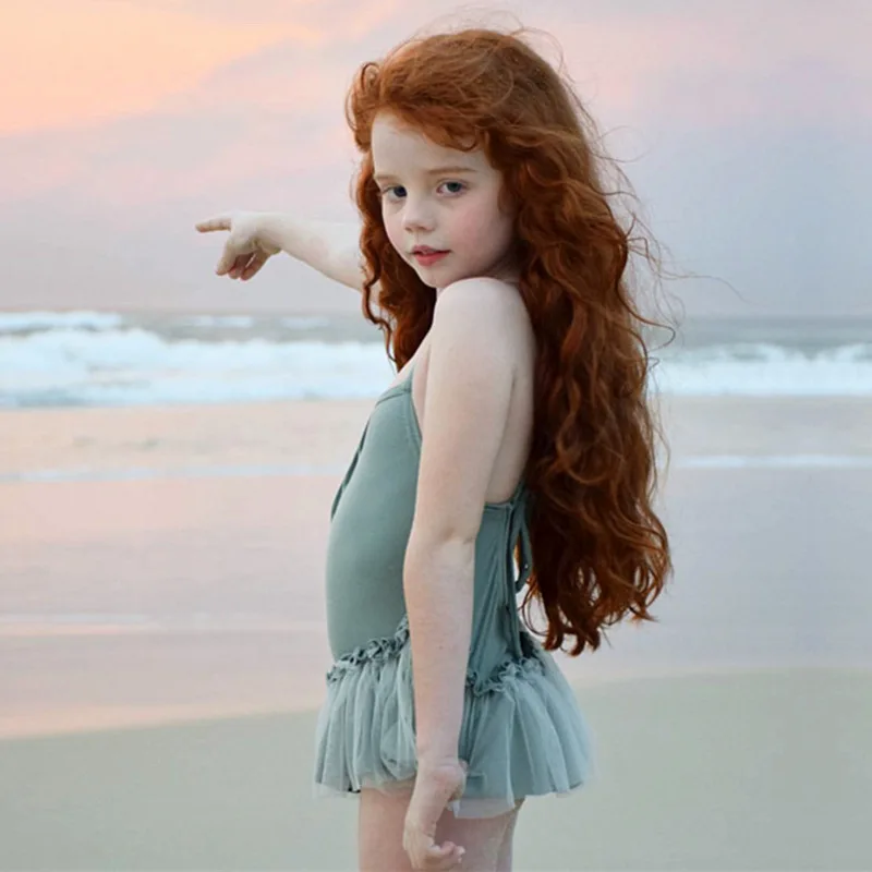 Купальный костюм для маленьких девочек шапка купальные туники малышей пляжный