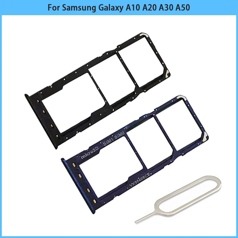 Держатель для Sim карты Samsung Galaxy A10 A105F A105 A20 A205 A205F A30 A305 A305F A50 A505 A505F слот SIM ремонтная