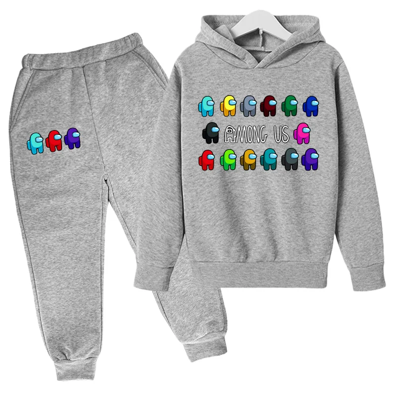 

Kids Clothing Children 4y-14y Among Video Games Boys Sportswear Girls Sweaters Our Middle Hoodie Tops 2-piece Jogging Jacke