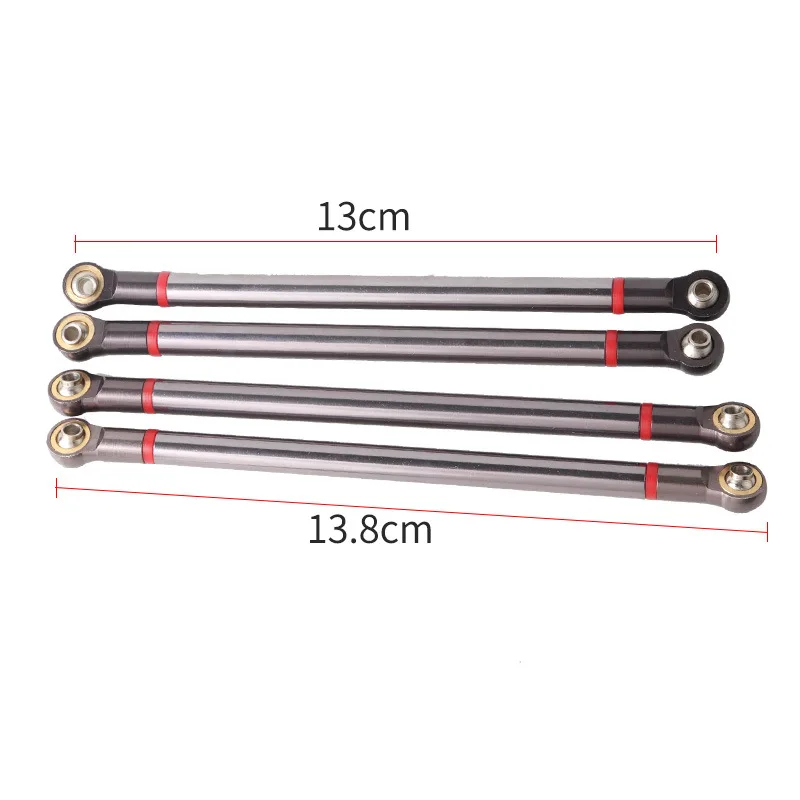 

Hot Selling 8PCS RC Crawler Pull Rod with Universal Ball Ends Spared Part for SCX10II 90046 AX10 F350 RC01 D90 LBV