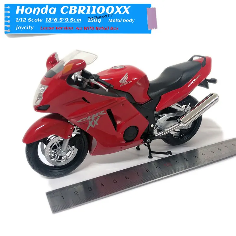 

JOYCITY 1/12 весы игрушки, модели мотоциклов Honda CBR1100XX литья под давлением металлический мотоцикл модель ручной работы игрушка для подарка или ребенка оплачивается отдельно коллекция
