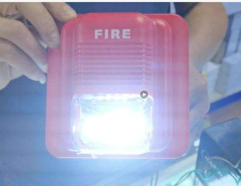 0.5S Flash LED Light 24V Emergency Alarm Wired Siren White Fire Sound Lighting Ambulance Alarming Speaker Security EAS | Безопасность и