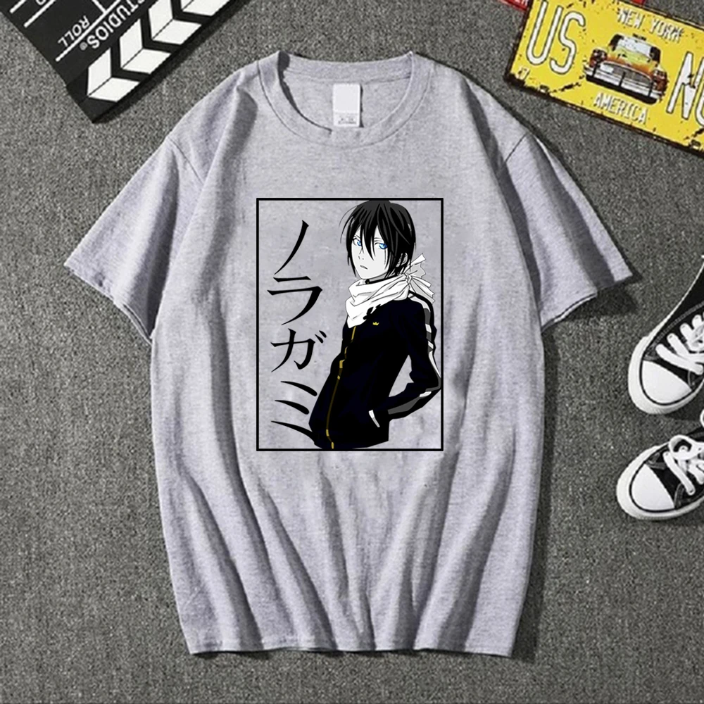 

Men Women Cotton White Tee Shirts Short T-shirts Tank Top Noragami Yato Tshirt Summer Unisex
