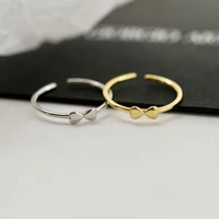 sterling 925 silver butterfly ring for women korean fashion rose gold color resizable ring girl student birthday gift jewelry