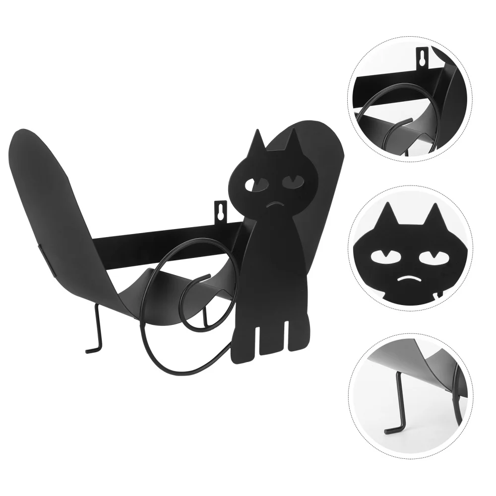 

Fashion Cat Design Wall Tissue Paper Holder Bathroom Kitchen Roll Paper Rack