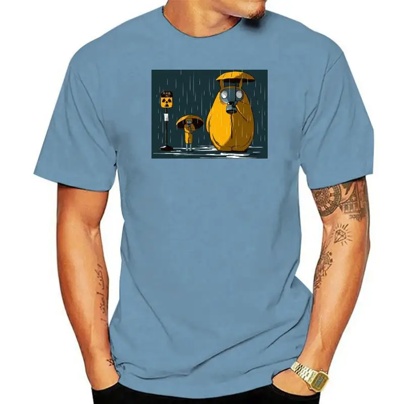 

Biohazard Fukushima Totoro Black Fashion Tshirt Rainy Day Neighbor Ghibli Totoro Anime Printed T Shirt Cotton Best Gift