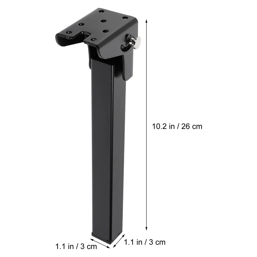 

4Pcs Folding Table Legs Sturdy Bed Table Legs Durable Laptop Table Legs (Black)