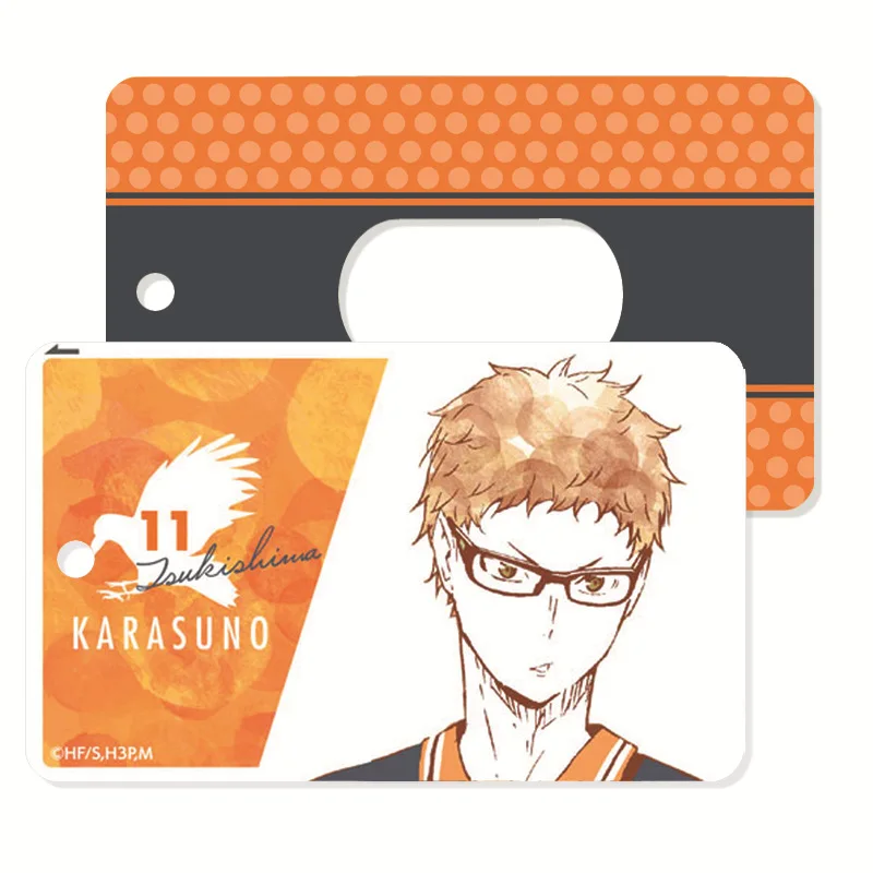 Аниме Haikyuu! Косплей держатель для карт Hinata Shoyo Kageyama Tobio Daichi Sawamura ID Card Protector Id Cover Bank |