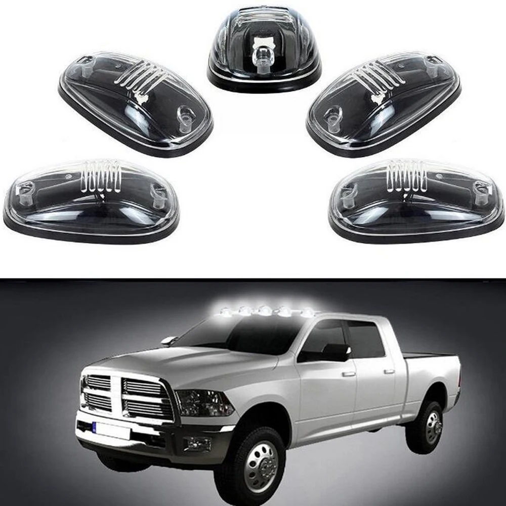 

1set 5pcs Smoked LED car Roof light Pickup truck lamp SUV Cab Marker Running Clearance Light Kit For Dodge Ford Truck
