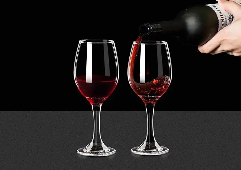 

6pcs 350ml Crystal Wine Glass 1 Brush 1 Wine Opener 1 U Shape Decanter