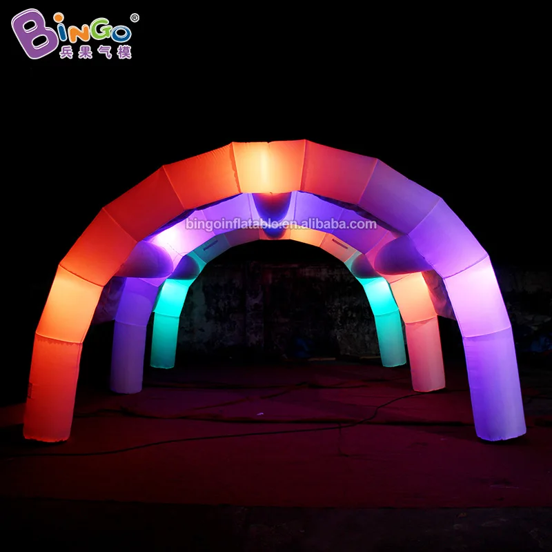 

Personalized 6x4x3 Meters Advertising Inflatables LED lights Inflatable Tunnel Tent for Event Toy