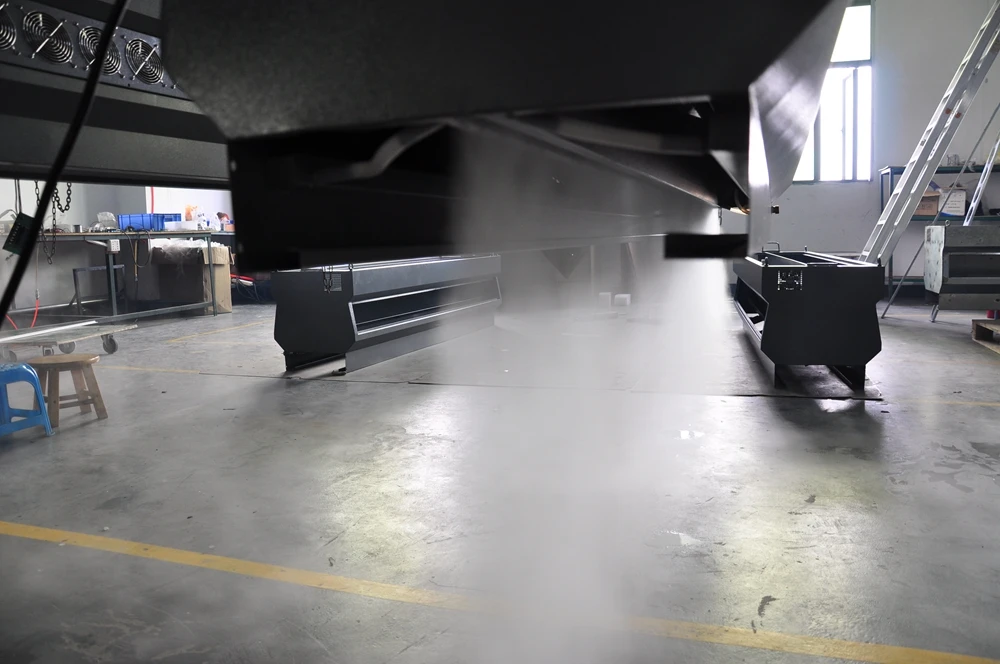 Gigertop 3D подвесной противотуманный экран машина Flightcase Пакет вентилятор водяной туман занавес видео Phto Логотип Играть занавес свет