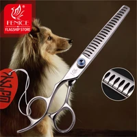 professional left hand 77 5 inch pet dog grooming scissors thinning shears thinning rate 75
