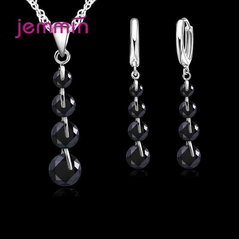 Романтическое ожерелье из стерлингового серебра 925 пробы с подвеской набор