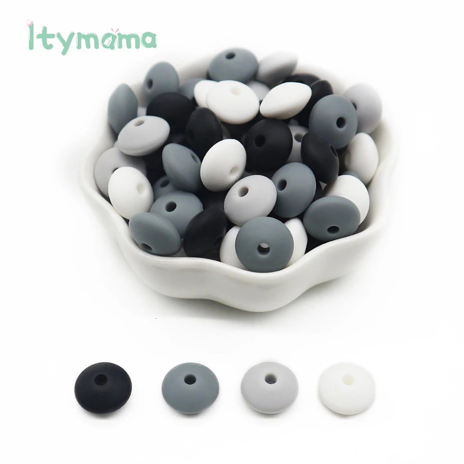 60pc BD020 Mix-5 Itymama, 60 шт., пищевые силиконовые счеты, бусины, жемчуг, силиконовые бусины, сделай сам, Прорезывание Зубов, уход за ребенком, ожерелье, соска, цепочка, детский Прорезыватель - Цвет: 60pc BD020 Mix-5