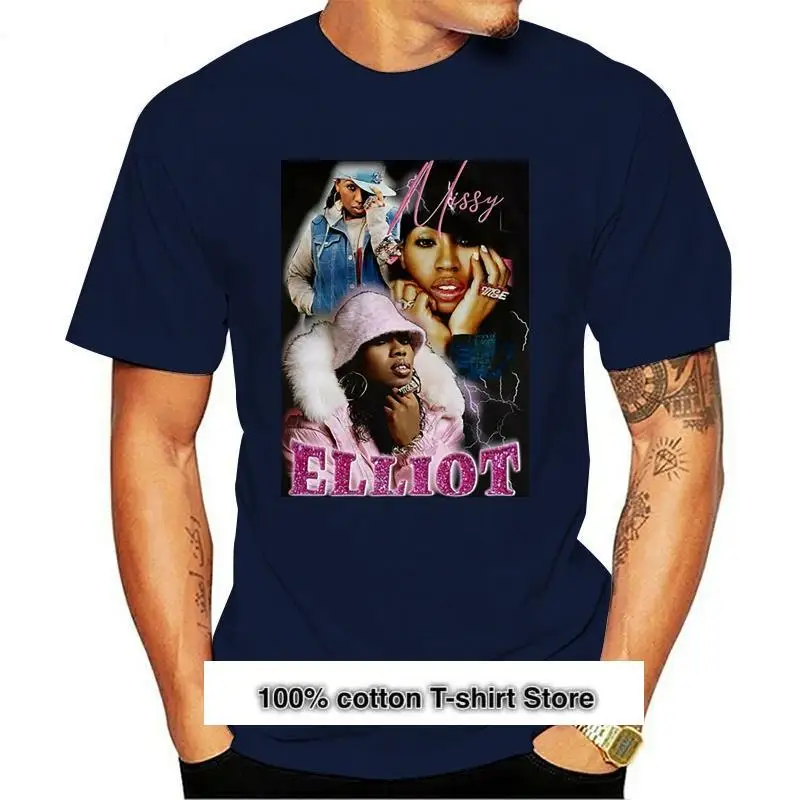 Новинка Missy Эллиот camiseta размер цвет S-2Xl черный хлопчатобумажная рубашка | Мужская