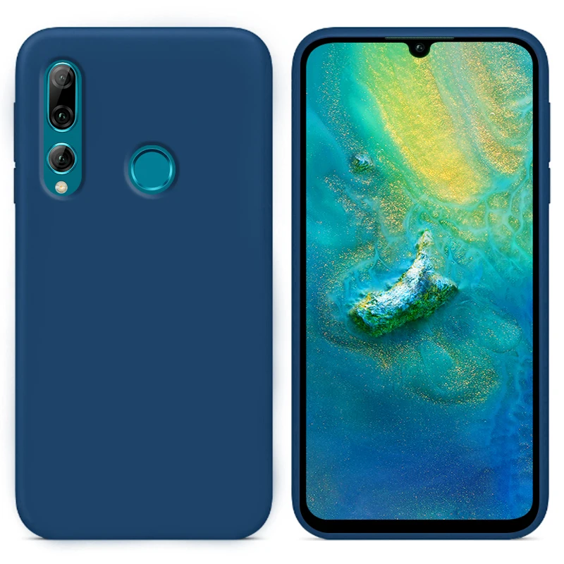 Роскошный жидкий силиконовый чехол для huawei P Smart 2019 POT-LX1 L21 LX3 мягкий сотового