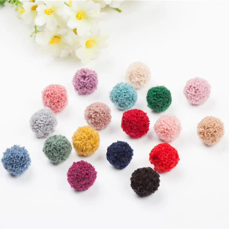 100 шт Цвет плюшевый помпон для свадебной вечеринки декор пушистый аксессуары